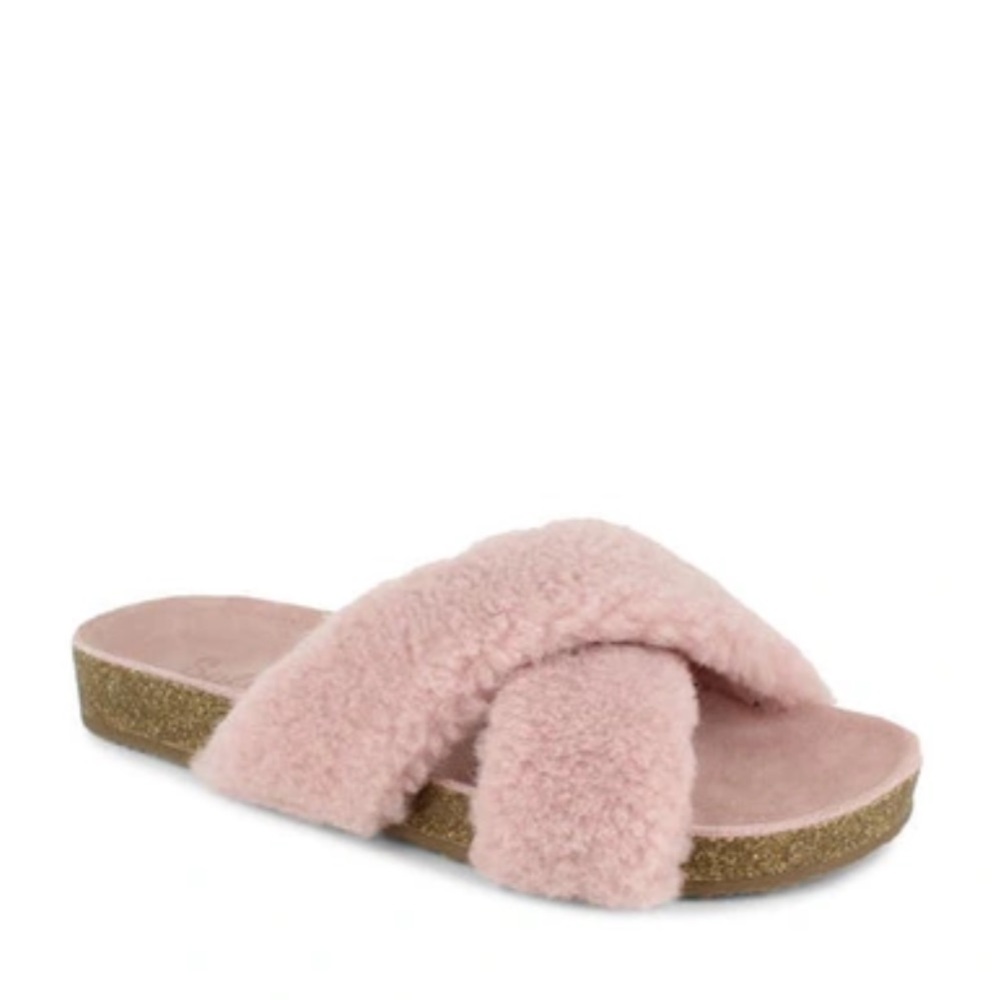 Splendid Rozi Shearling Footbed Sandals - Picture 3 of 9